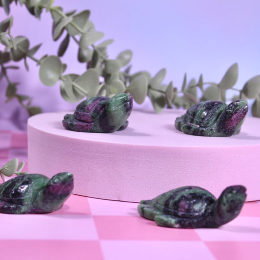 Ruby in zoisite turtles