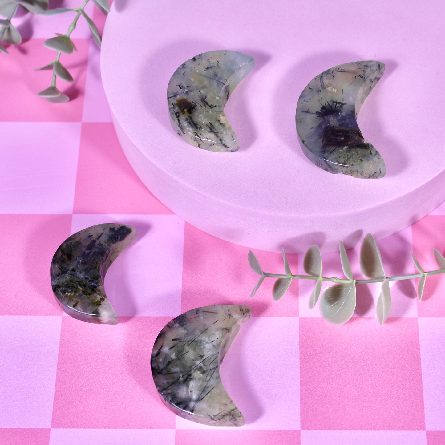 Prehnite moons