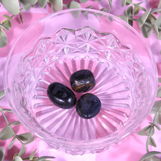 Blue tigers eye tumbles