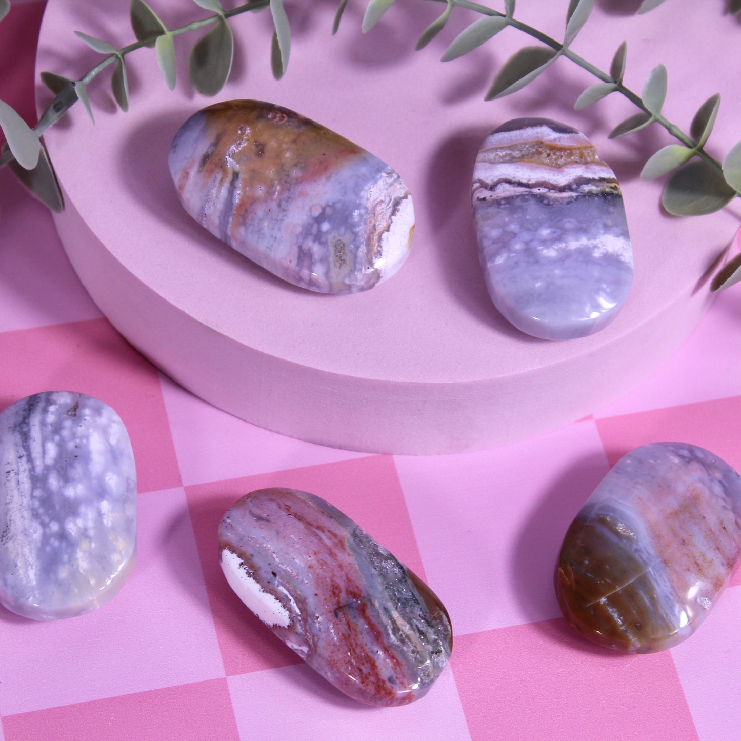 Pastel ocean jasper palmstones