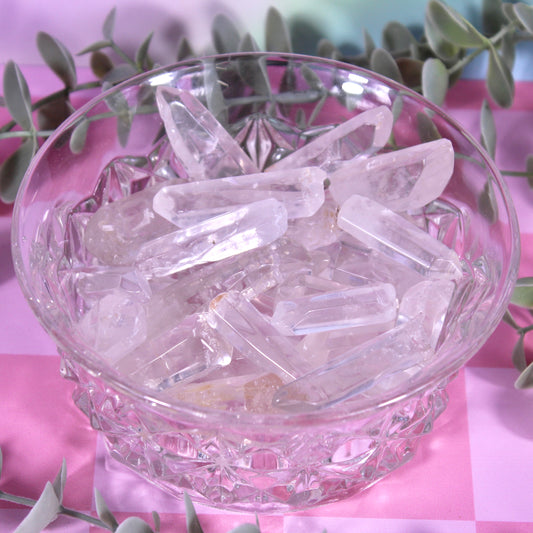 Clear quartz points