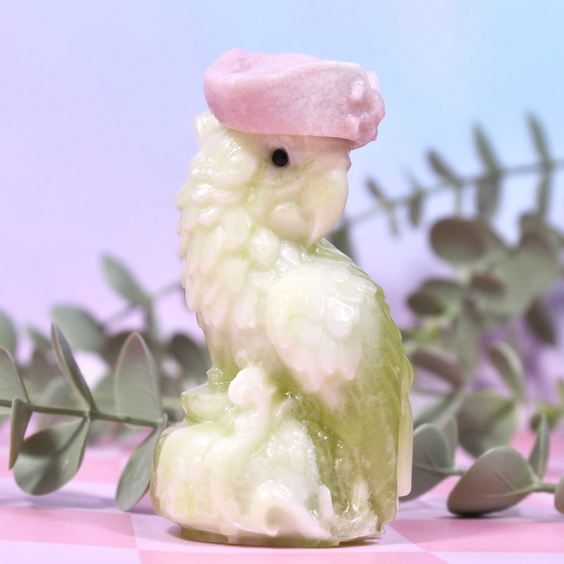 Serpentine x pink opal parrot