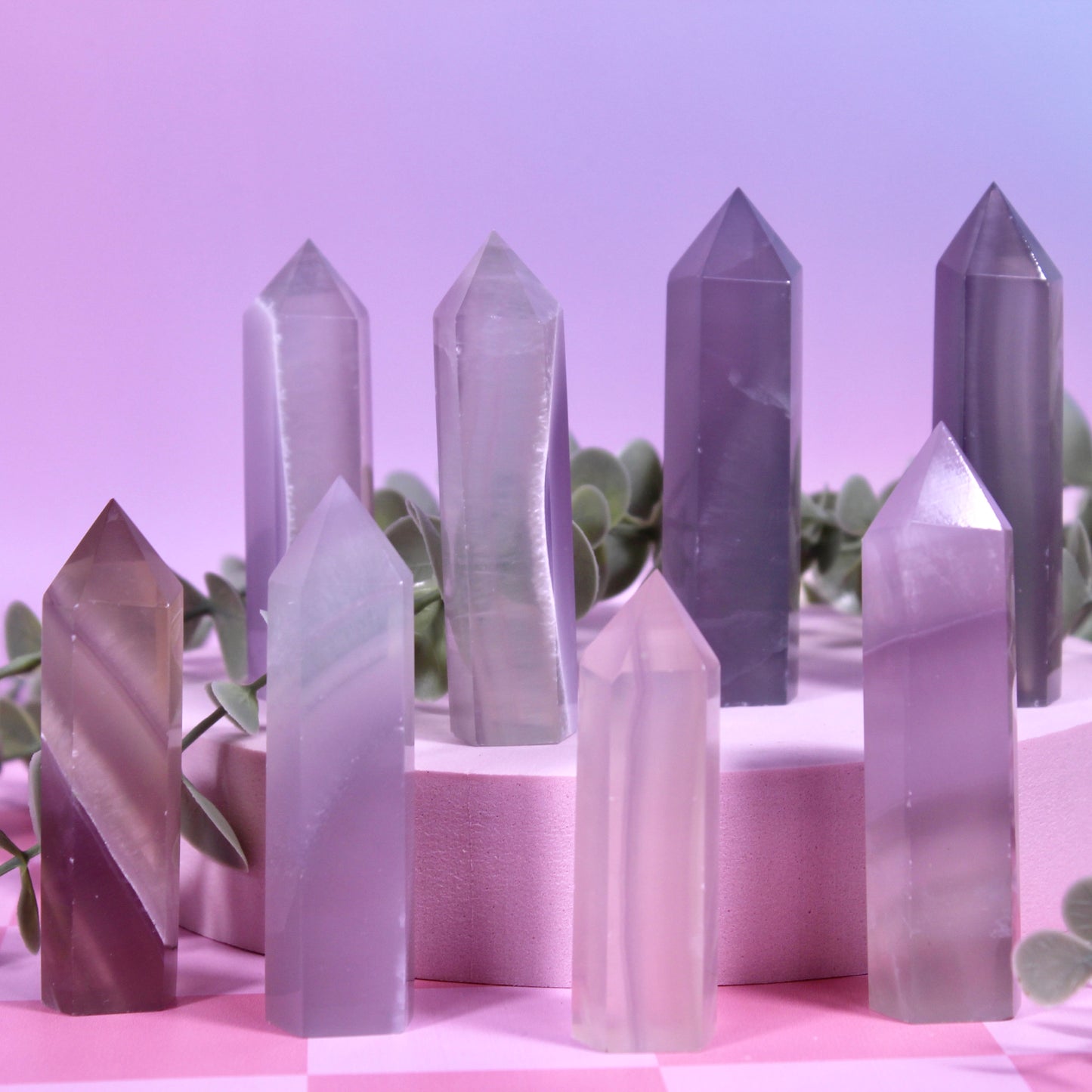 Lavender fluorite tower