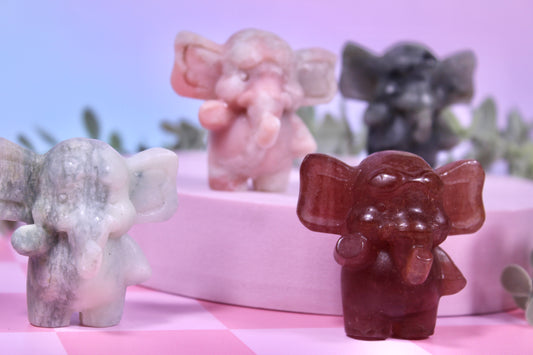 Elephant carvings