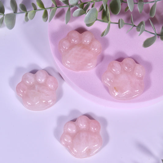 Rose quartz paws