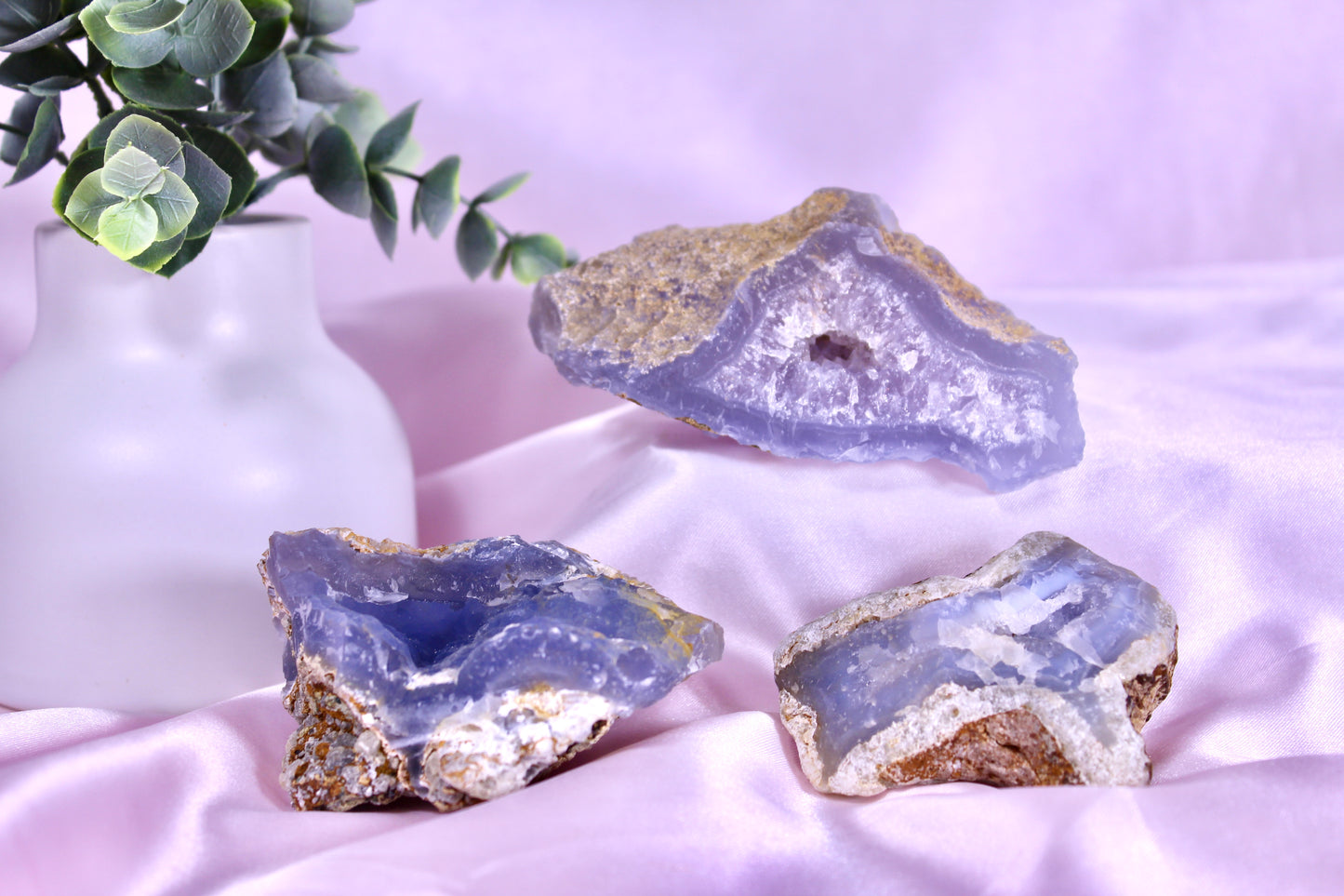 Blue lace agate raws