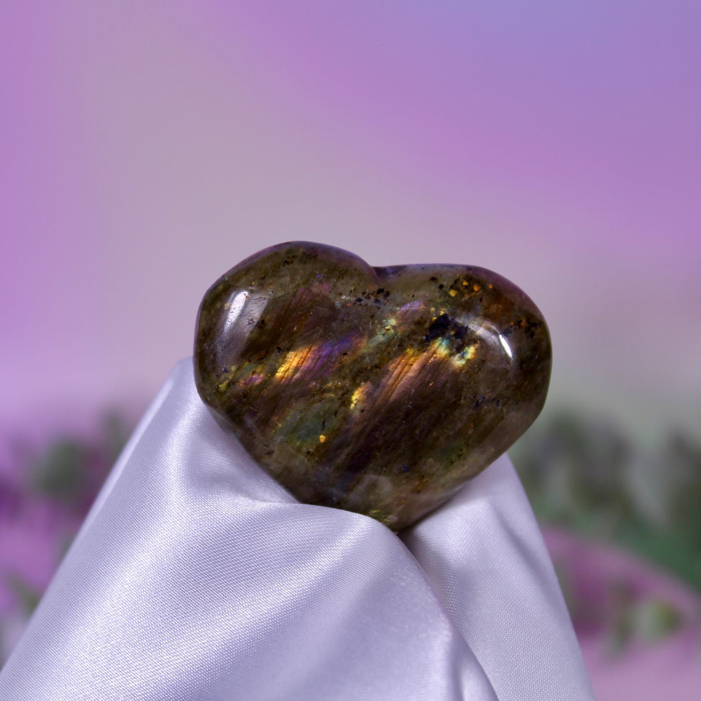 Labradorite hearts