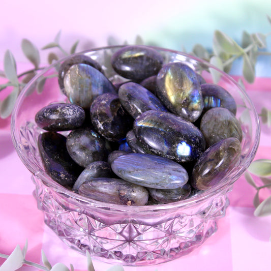 Jumbo labradorite tumbles