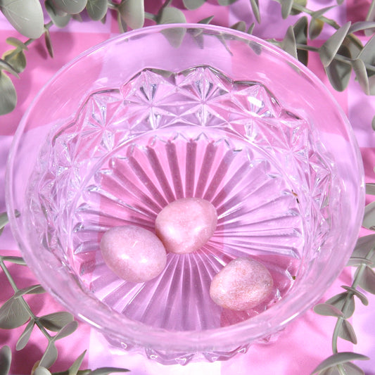 Pink opal tumbles