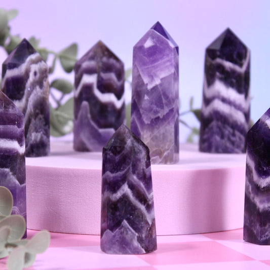 Chevron amethyst towers