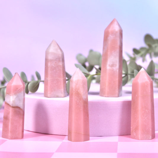 Pink opal towers