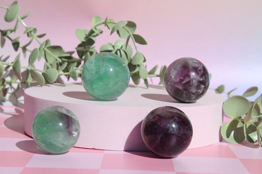 Fluorite small spheres