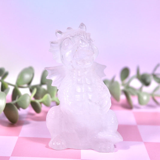 Clear quartz dragon B