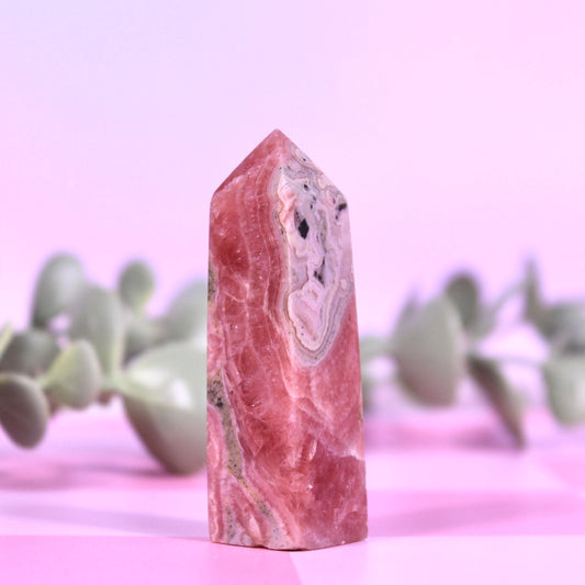Rhodochrosite tower