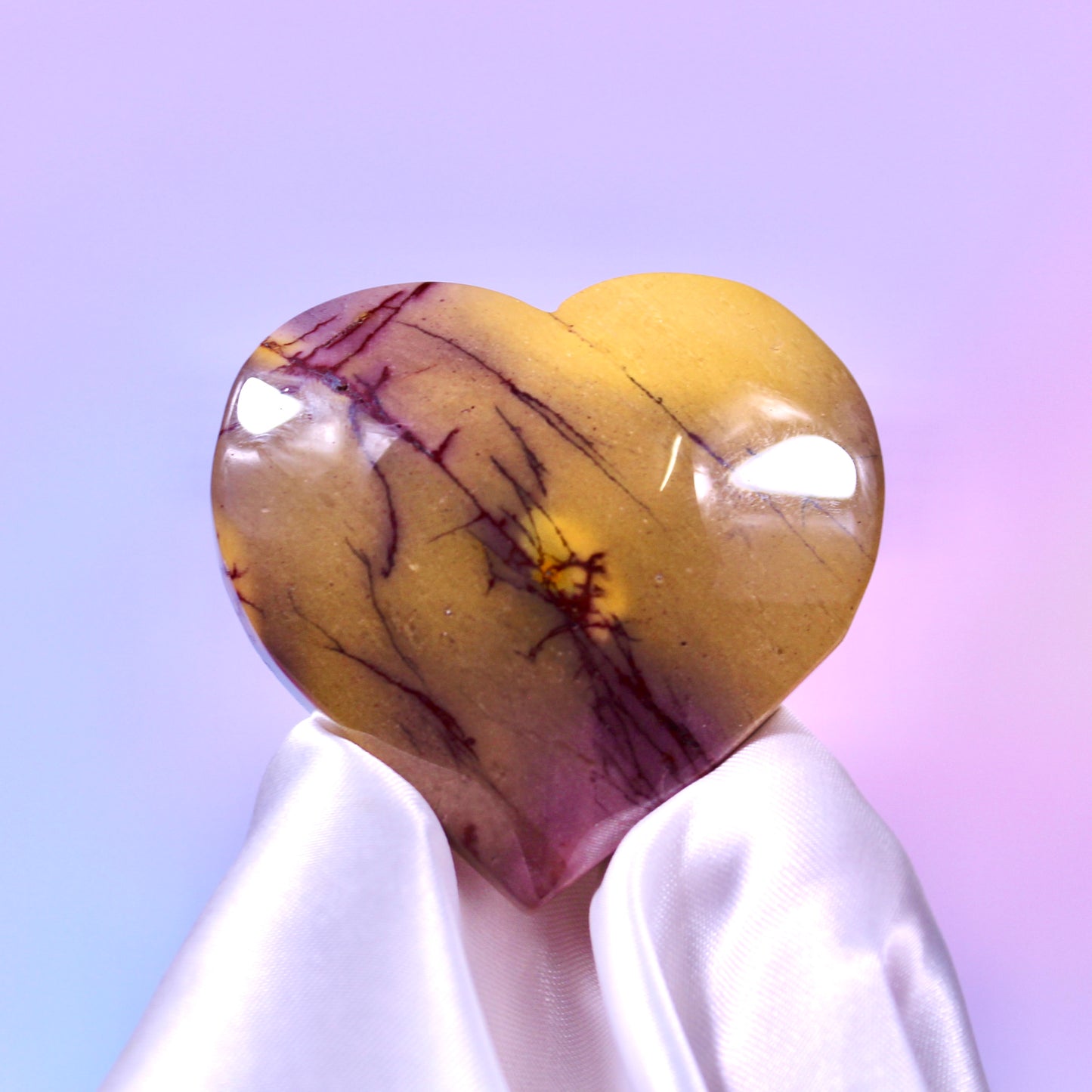 Mookaite hearts