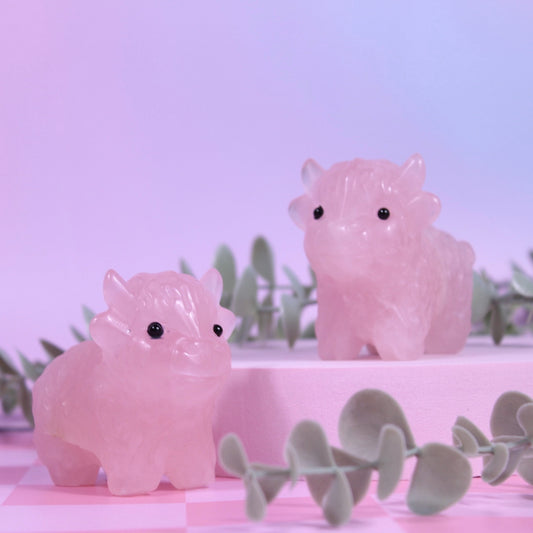 Rose quartz highland cow | Choose your own | Large