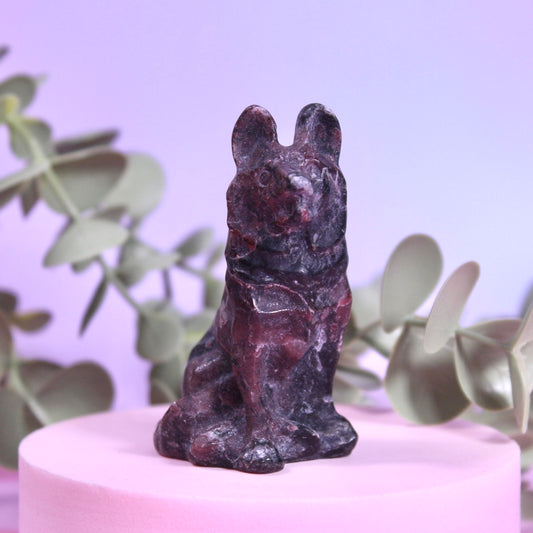 Garnet x astrophylite German Shepard