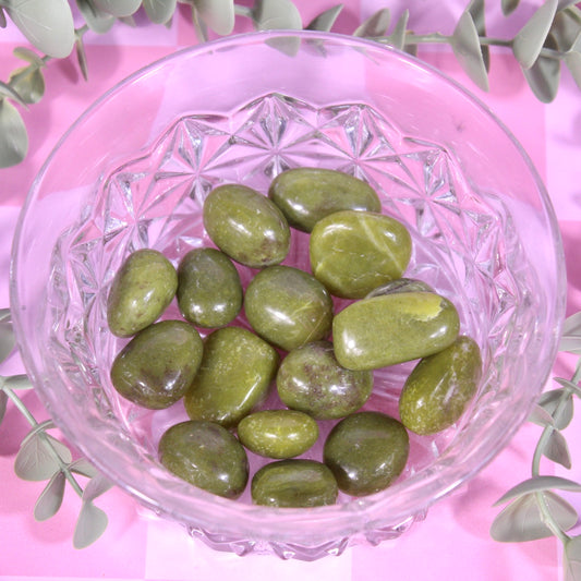 Jade Olivine tumbles