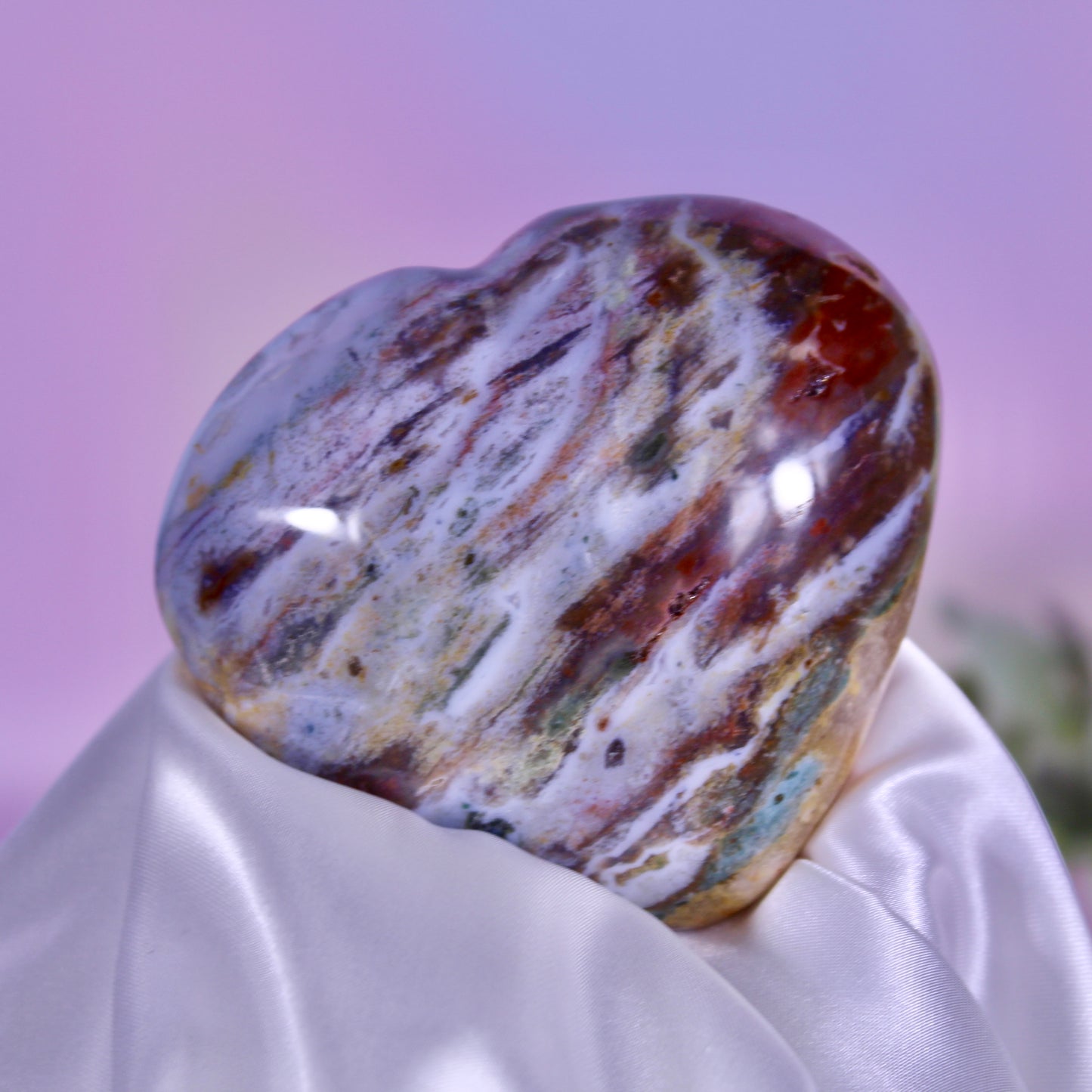 Ocean jasper heart