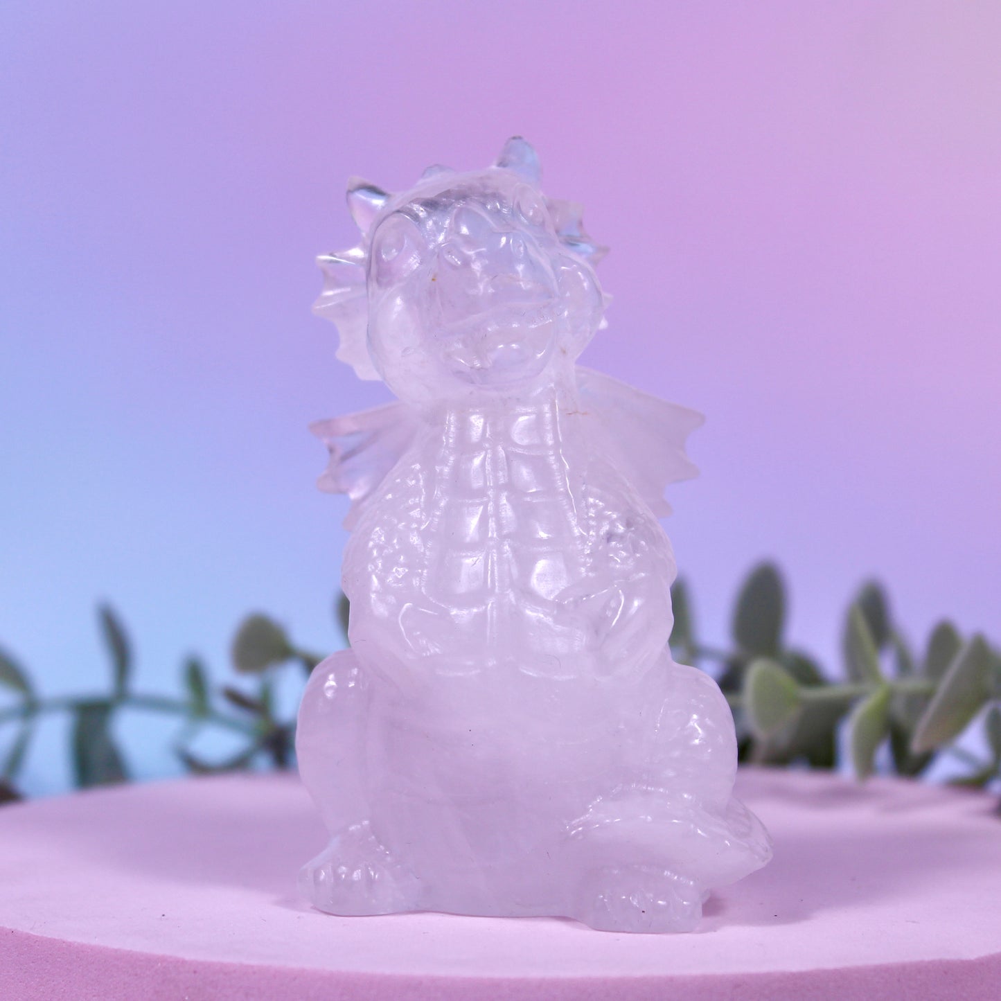 Clear quartz dragon B