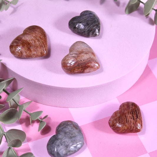 1000 layer quartz hearts