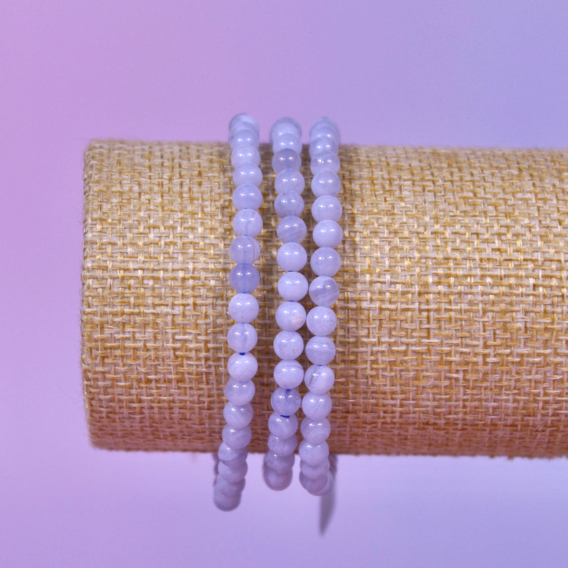Blue lace agate small bracelet