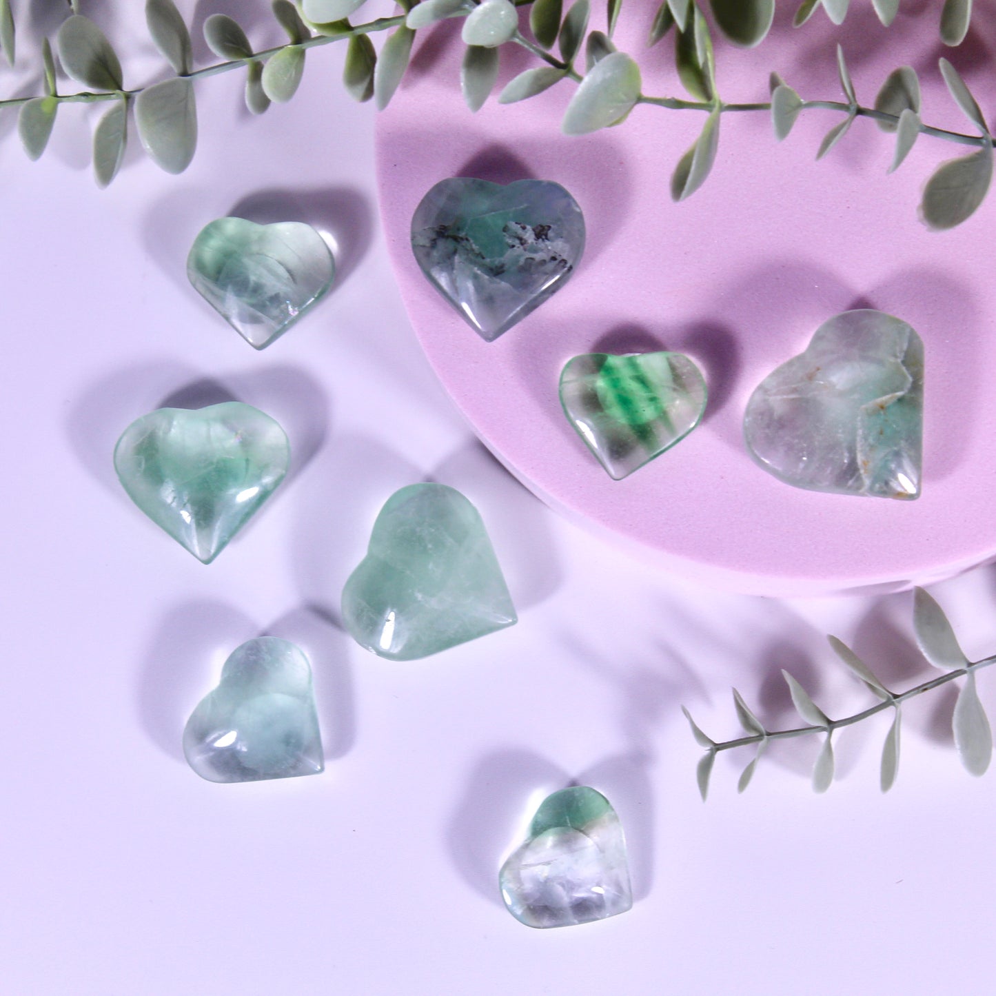 Fluorite hearts