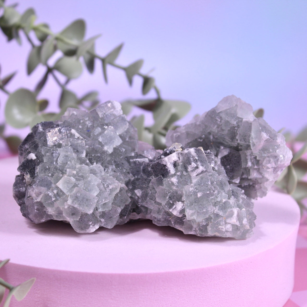 Cubic fluorite specimen