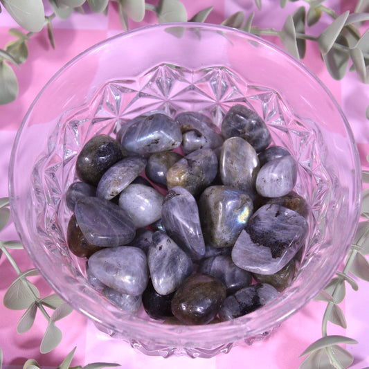 Labradorite tumbles