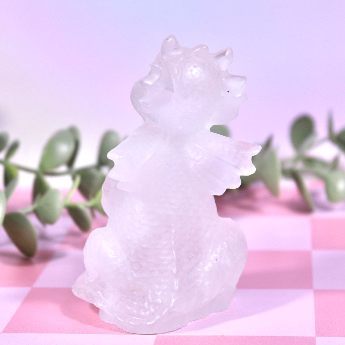 Clear quartz dragon B