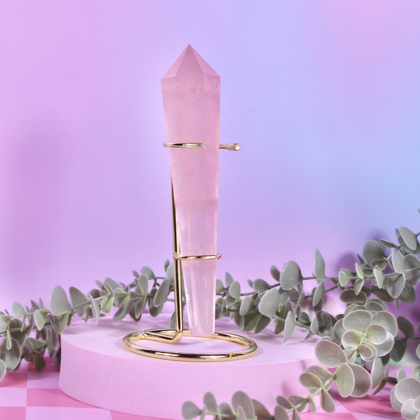 Rose quartz wands