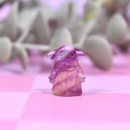 Fluorite mini carving