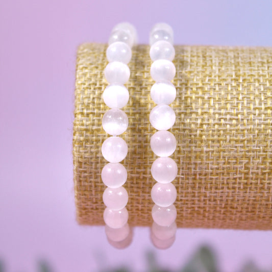 Selenite bracelet