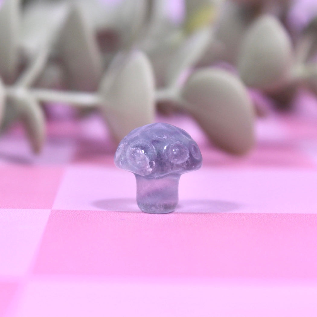 Fluorite Toadstool mini carving