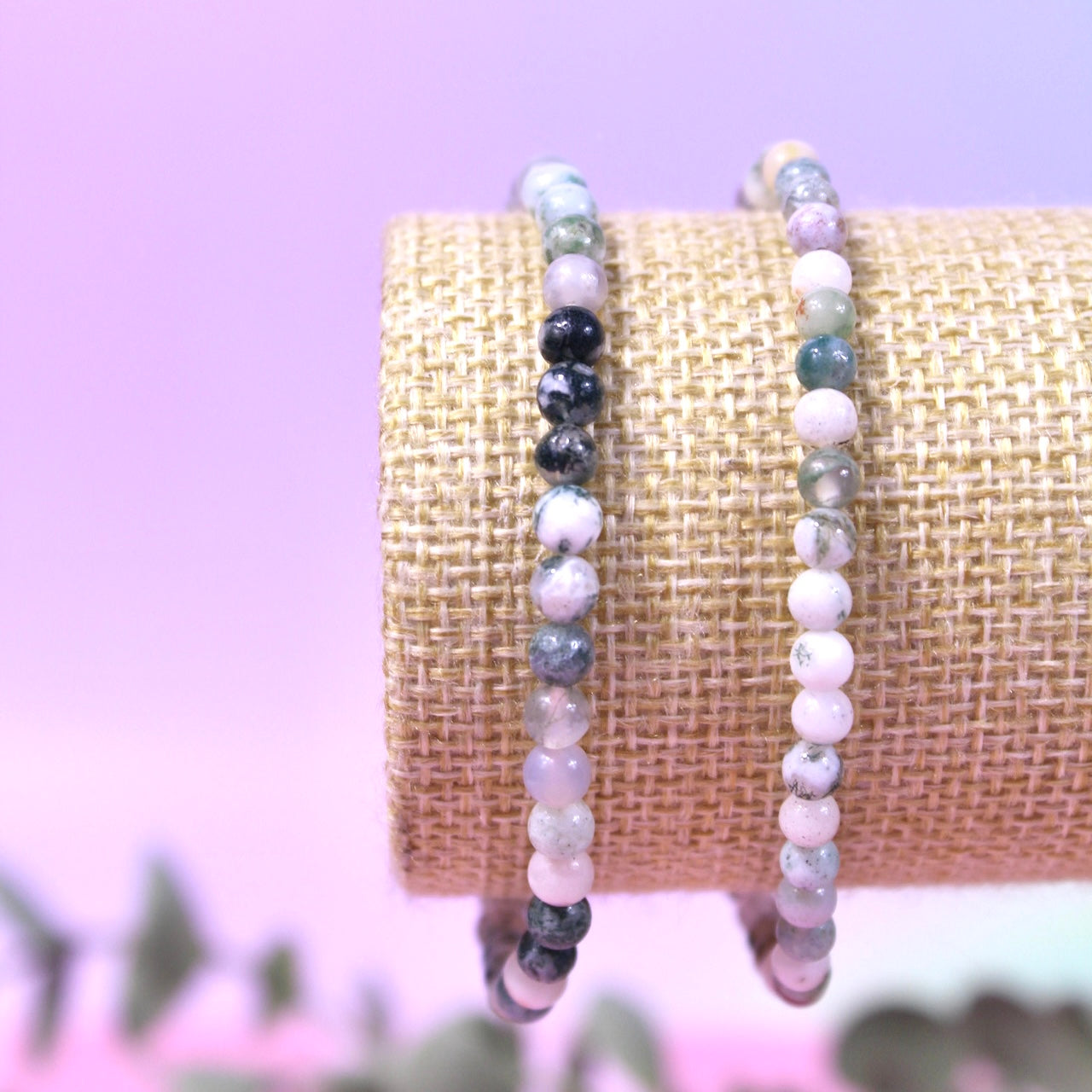 Tree agate bracelets