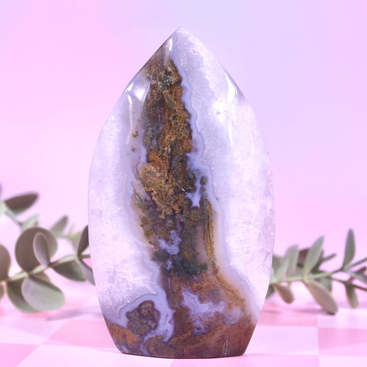 Moss agate freeform