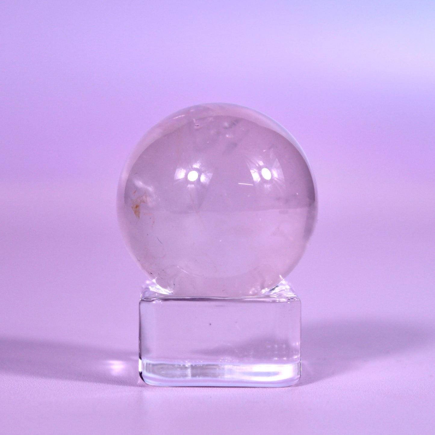 Star rose quartz sphere