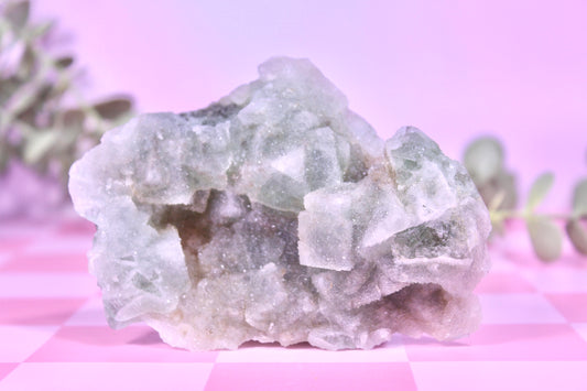 Sugar fluorite specimen