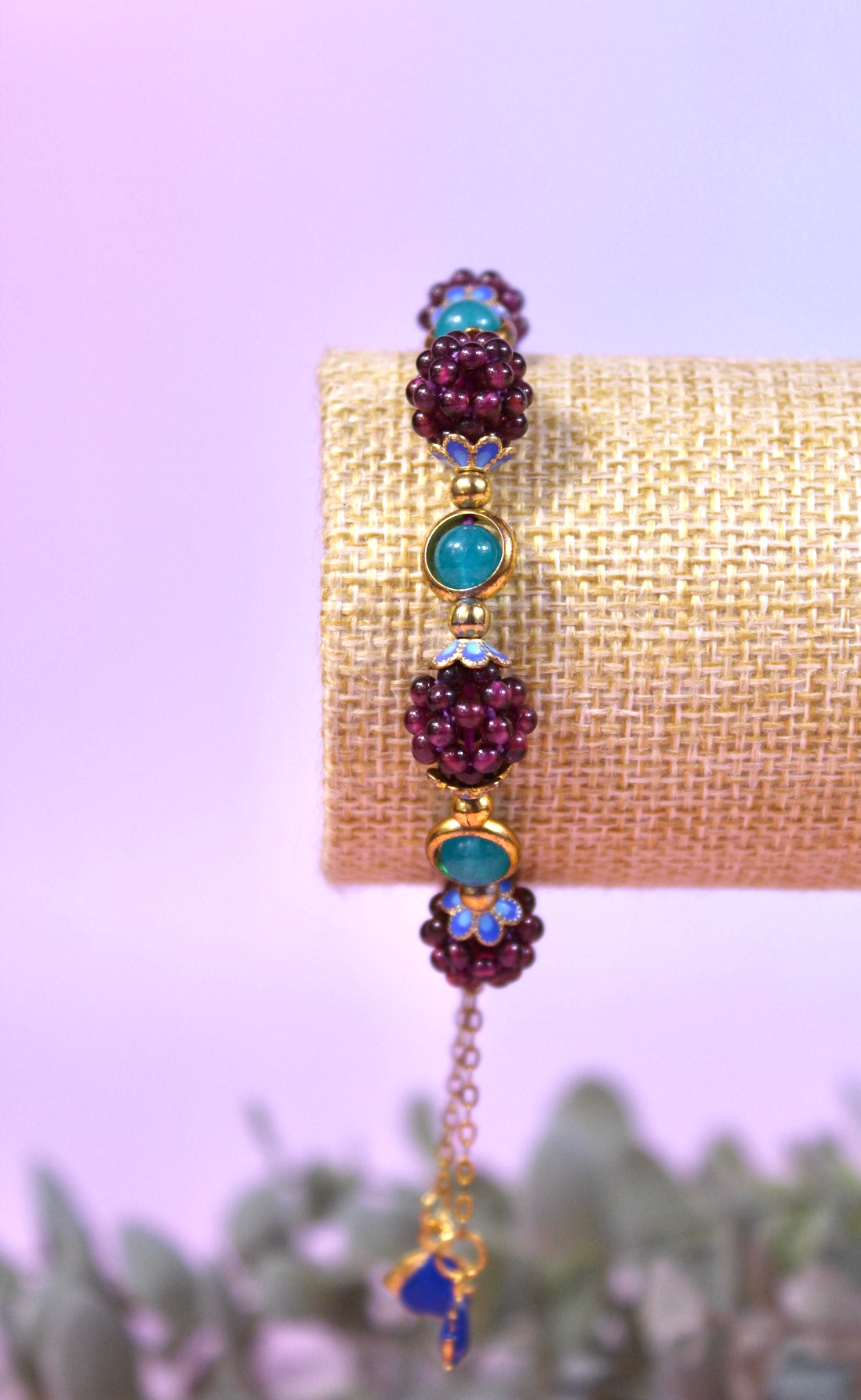 Garnet mulberry bracelet