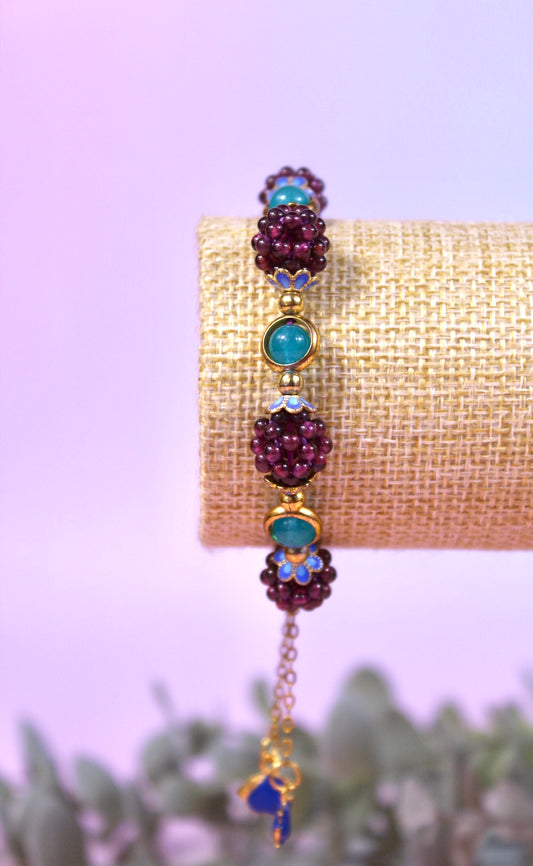 Garnet mulberry bracelet