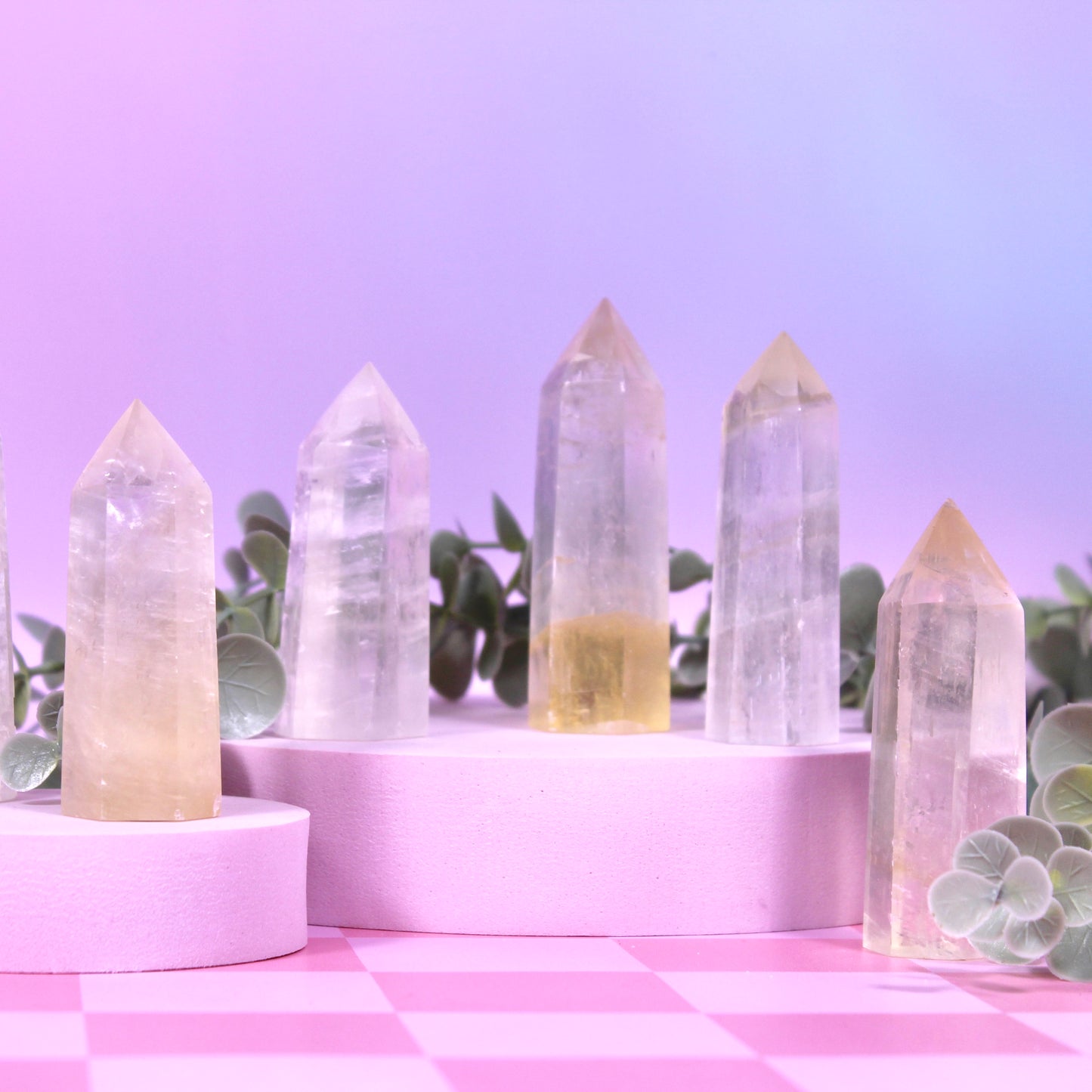 Optical calcite towers