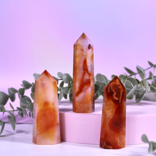 Small carnelian towers