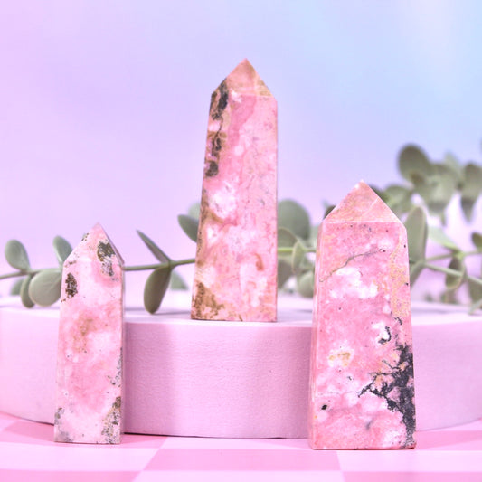 Peruvian Rhodonite towers