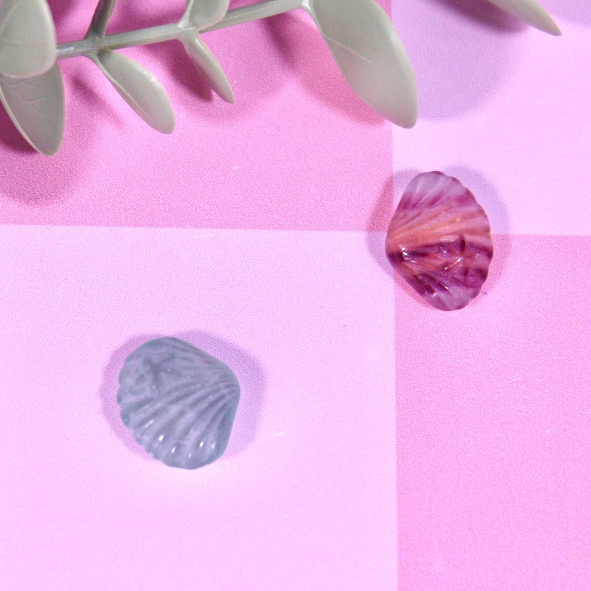 Fluorite shell mini carving