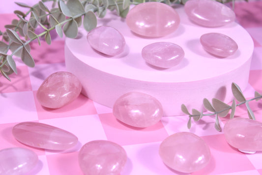 Rose quartz palmstone | choose your own