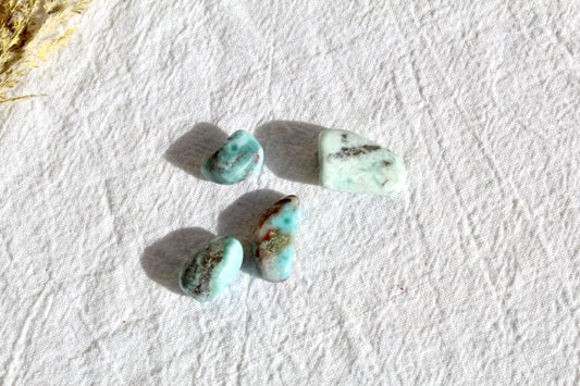 Larimar tumbles