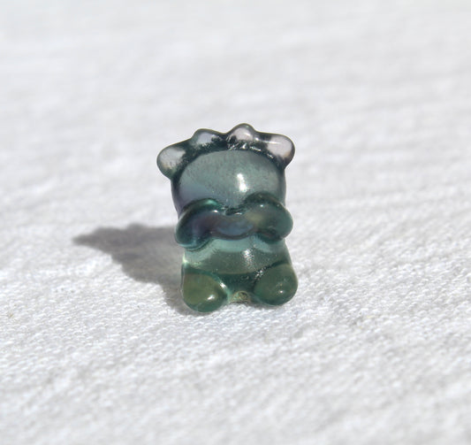 Mini fluorite shy bear