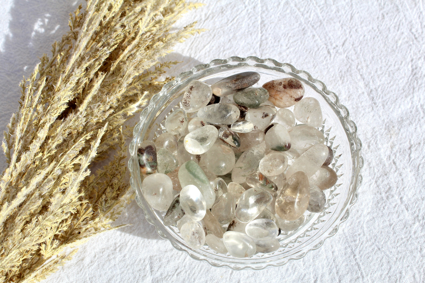 Garden quartz tumbles