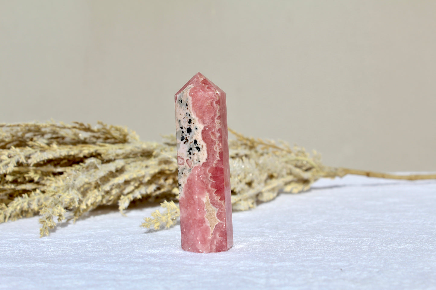 Rhodochrosite tower