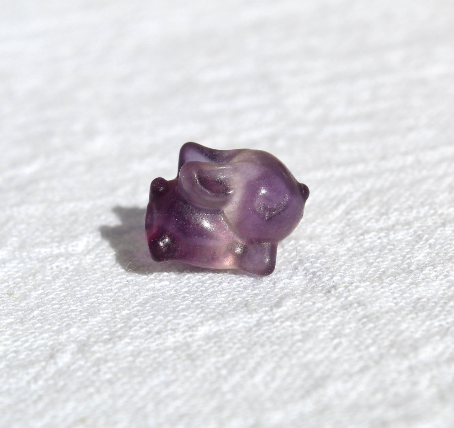 Mini fluorite running bunny